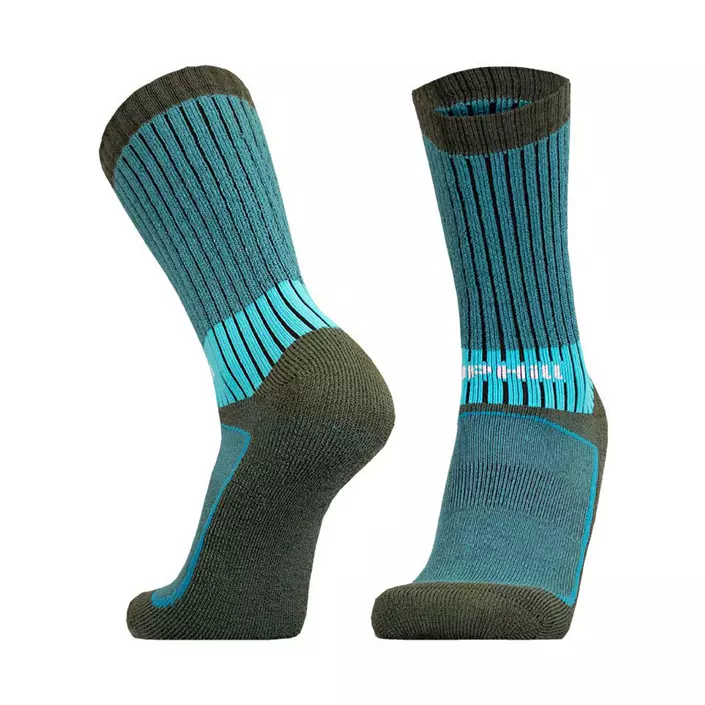 UphillSport Vaaru trekking socks, Turquoise, large image number 1