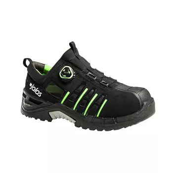 Jalas 9925 Exalter safety sandals S1P, Black/Green