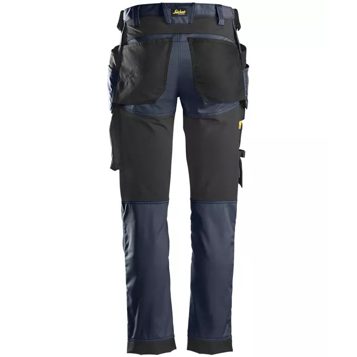 Snickers AllroundWork craftsman trousers 6241, Marine Blue/Black, large image number 2