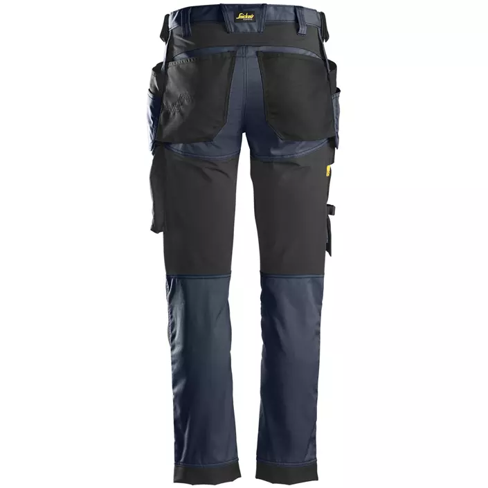 Snickers AllroundWork craftsman trousers 6241, Marine Blue/Black, large image number 2