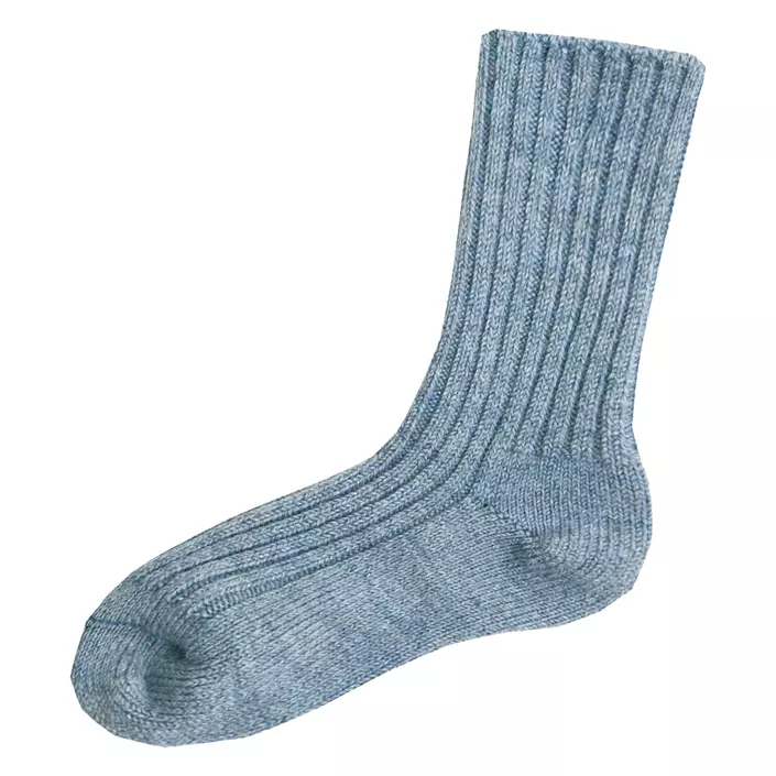 Joha Wolle Socken, Blue melange, large image number 0