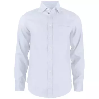Cutter & Buck Summerland Modern fit hørskjorte, Hvid