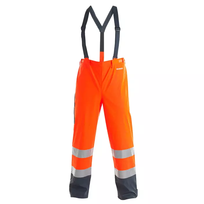 Engel rain trousers, Hi-vis Orange/Marine, large image number 0