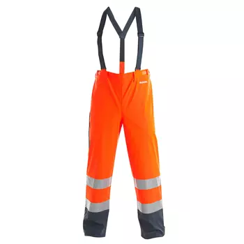 Engel rain trousers, Hi-vis Orange/Marine
