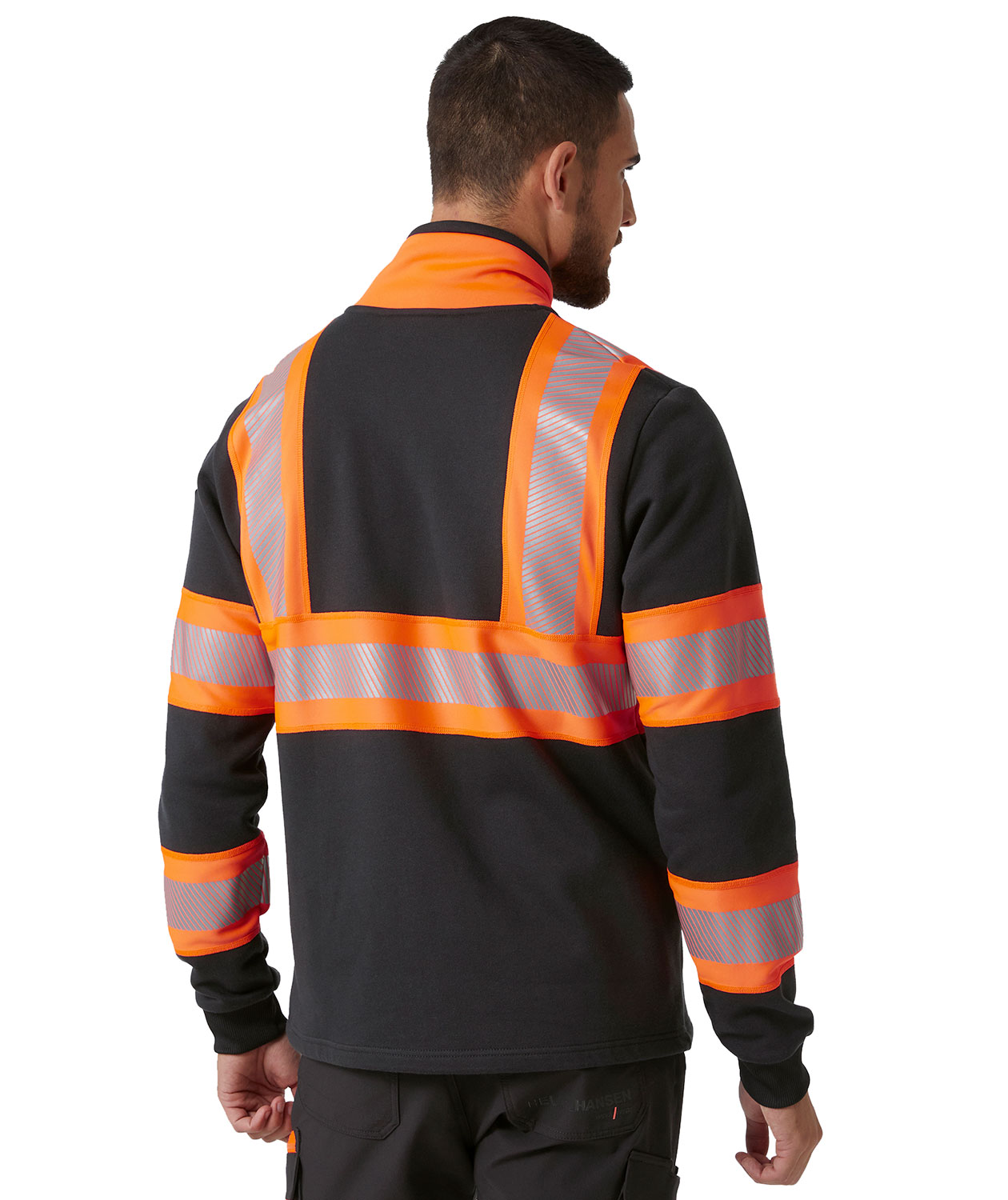 Helly Hansen ICU cardigan, Ebony/Hi-Vis Orange, large image number 3