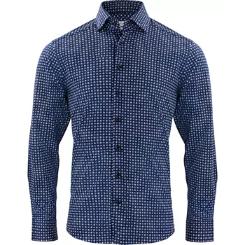 J. Harvest & Frost Piqué Indigo Bow 131 slim fit skjorte, Blue Print