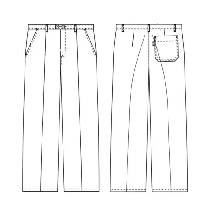 Nybo Workwear HACCP trousers, White, large image number 1