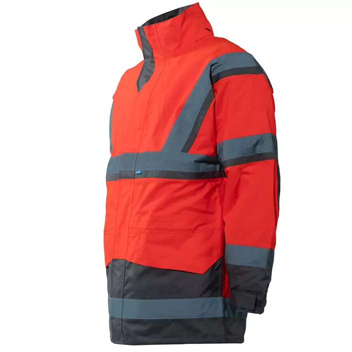 SIOEN Powell 4-in-1 winter jacket, Hi-vis red/grey, large image number 4