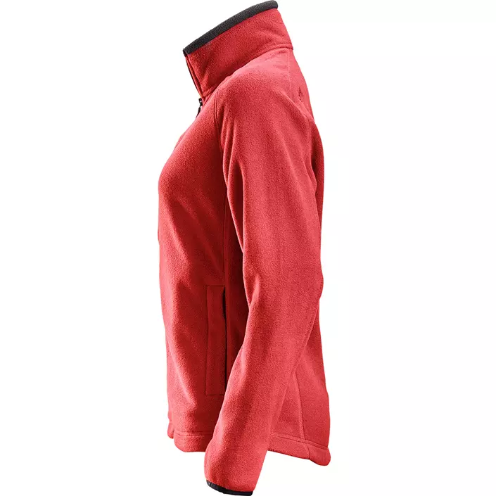 Snickers AllroundWork women's fleece jacket 8027, Chili red/black, large image number 3