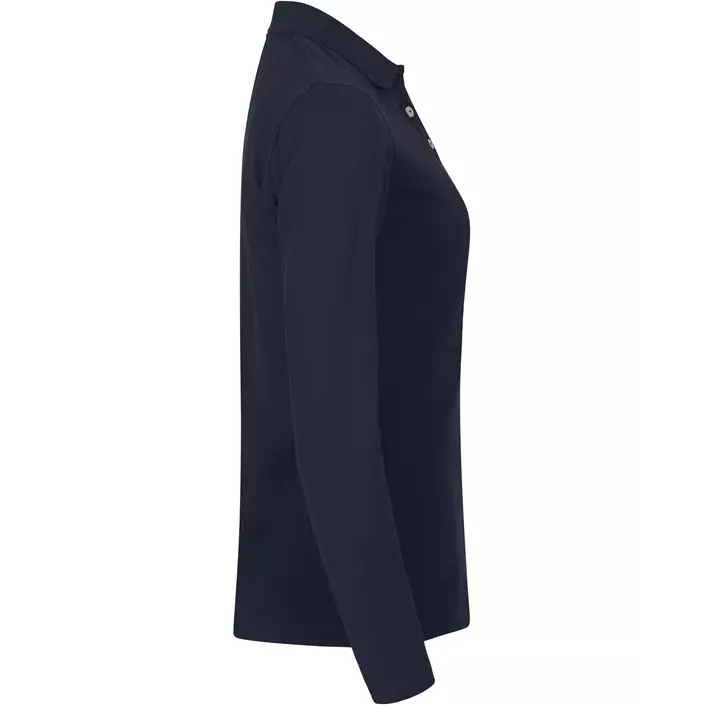 Clique Premium langärmliges damen Poloshirt, Dunkel Marine, large image number 2
