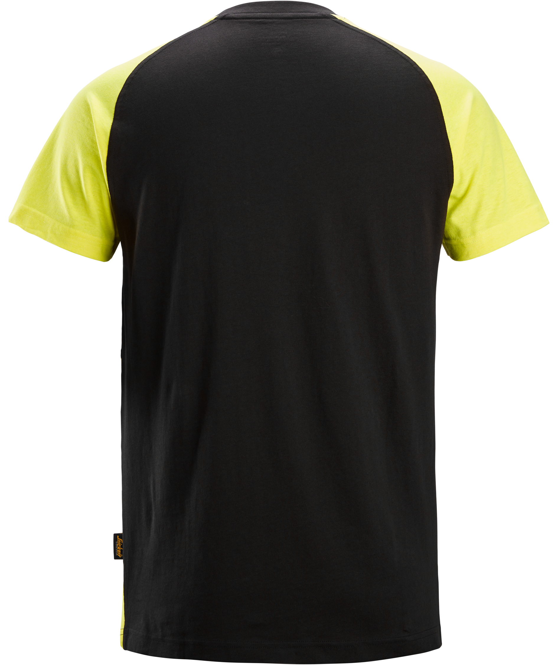 Snickers T-shirt 2550, Svart/Varselgul, Svart/Varselgul, large image number 1