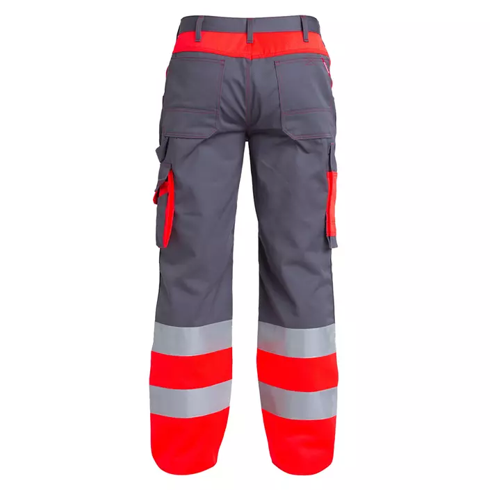 Engel arbetsbyxa, Grå/Hi-Vis röd, large image number 1