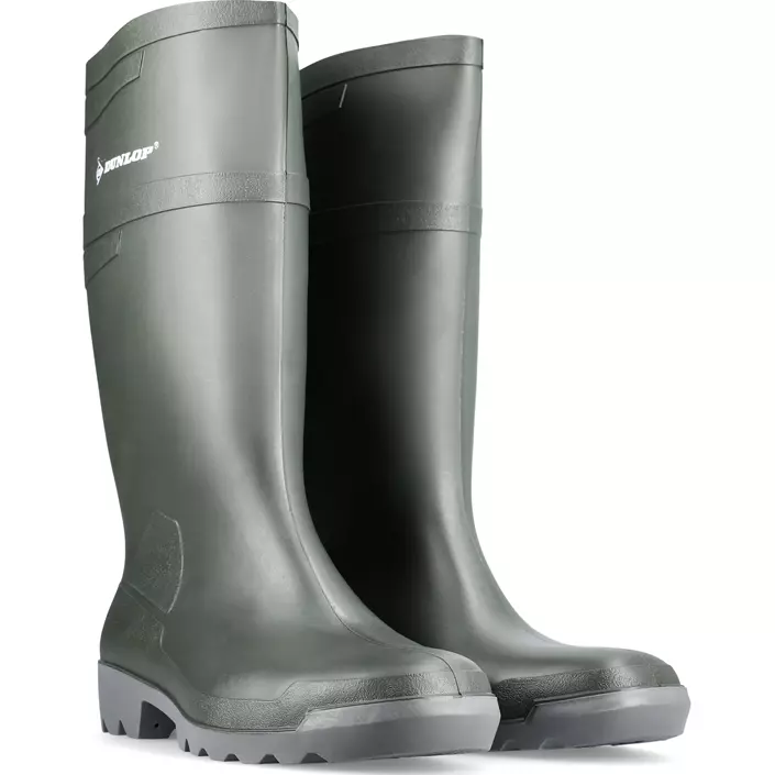 Dunlop Hobby retail rubber boots, Green, large image number 3