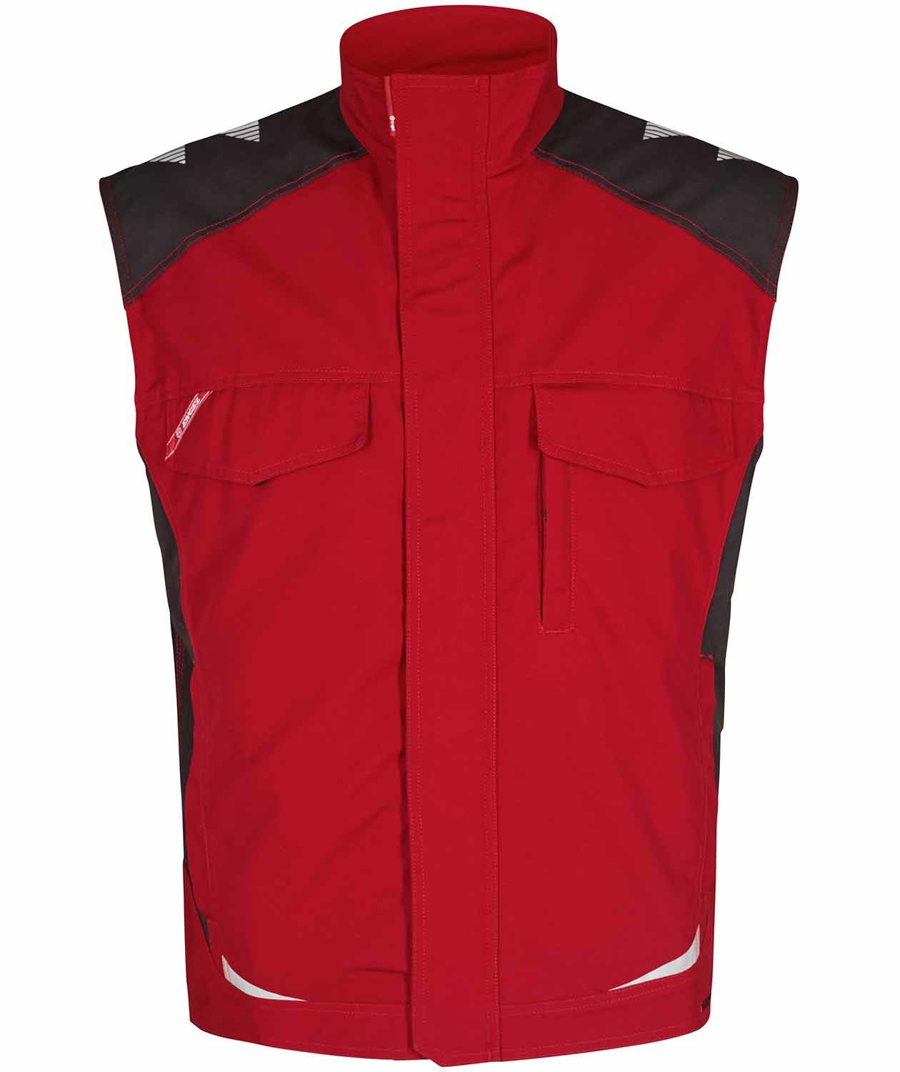 Engel Galaxy work vest, Tomato Red/Antracite Grey