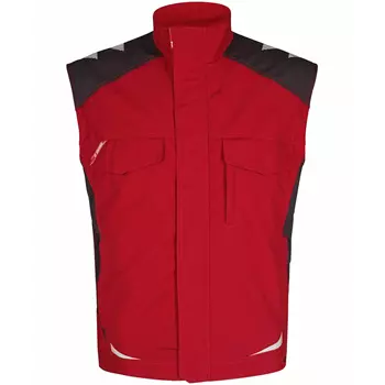 Engel Galaxy work vest, Tomato Red/Antracite Grey
