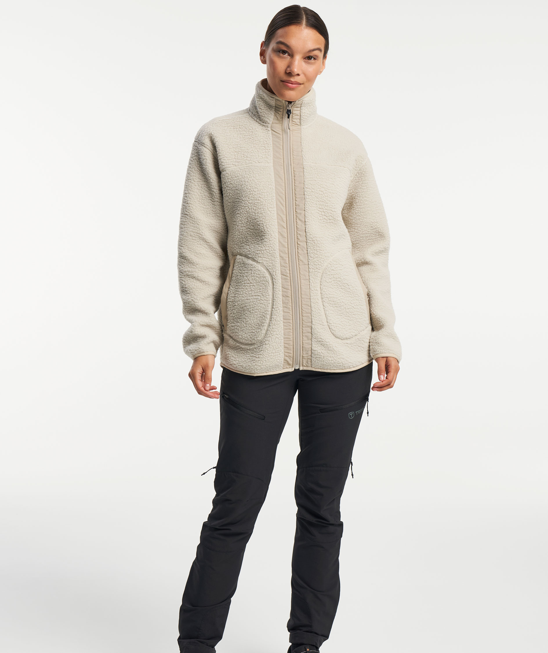 Tenson Yoke women's pile fleece jacket, Sand, large image number 7