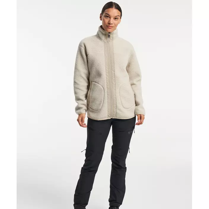 Tenson Yoke dame fiberpelsjakke, Sand, large image number 7