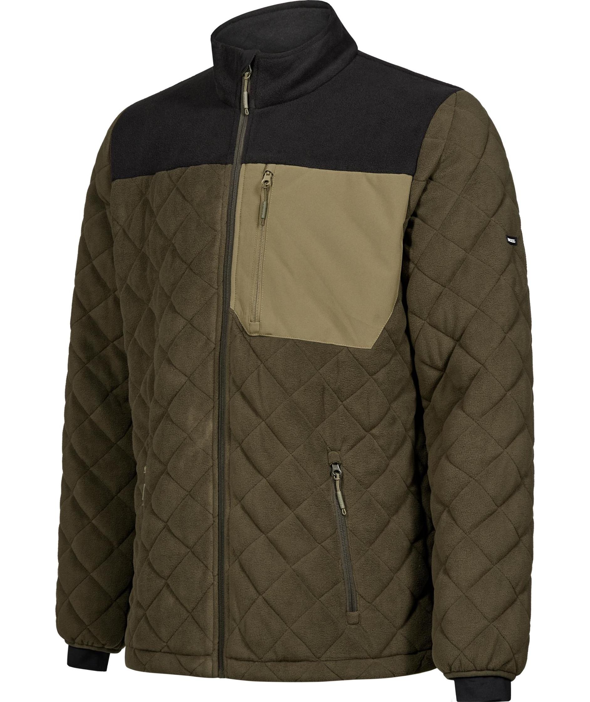 Engel Entire vattert fleecejakke, Forest Green/Black, Forest Green/Black, large image number 5