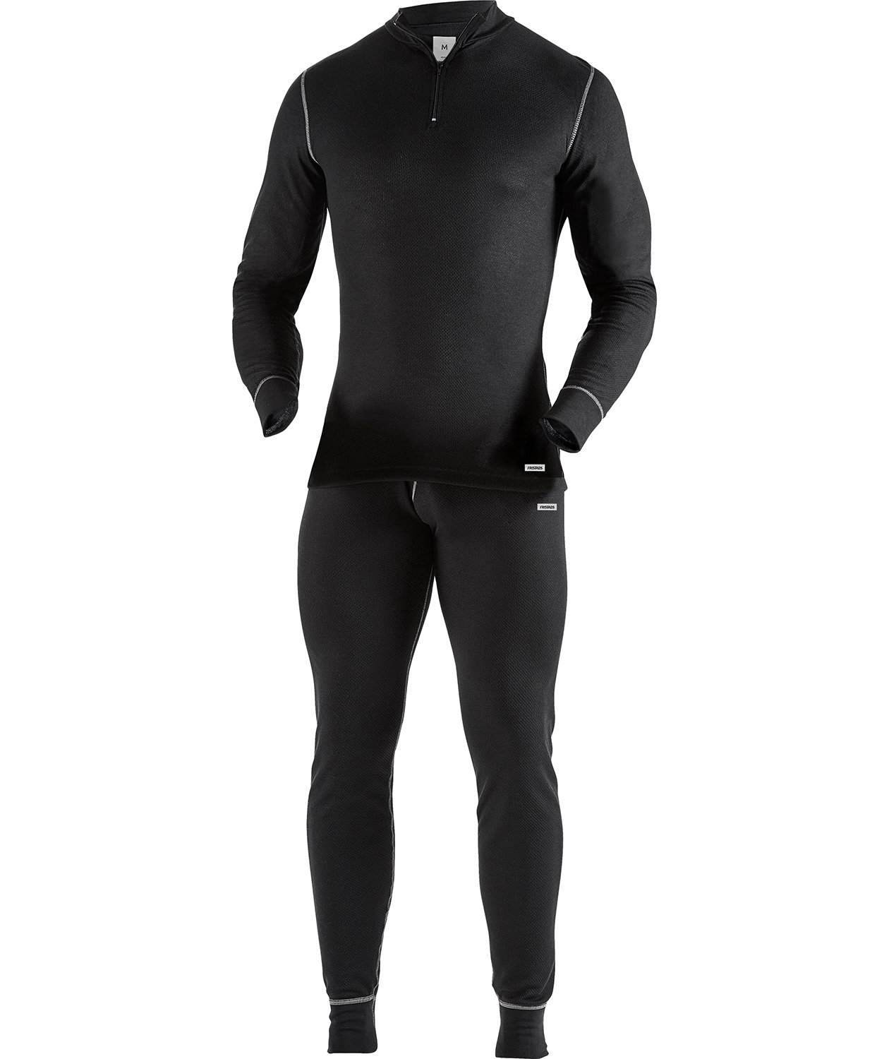 Fristads thermal crewneck 789, Black, large image number 2