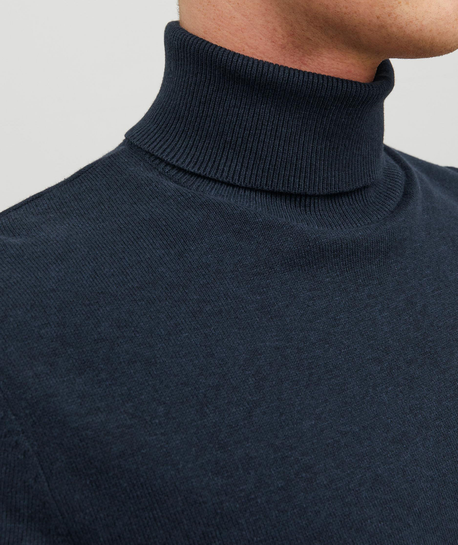 Jack & Jones JJEEMIL stickad polotr&ouml;ja, Navy Blazer, large image number 6