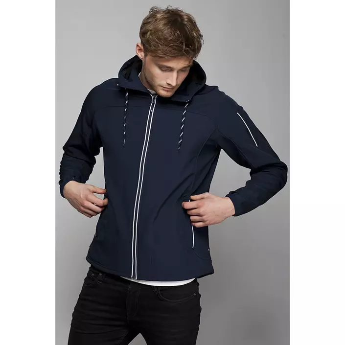 IK softshell jacket, Navy, large image number 1