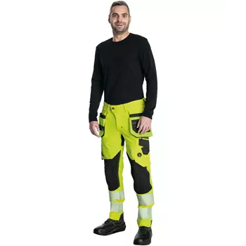 Cerva Neurum Nordics craftsman trousers full stretch, Hi-Vis Yellow