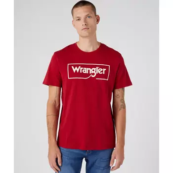 Wrangler Frame Logo T-shirt, Red