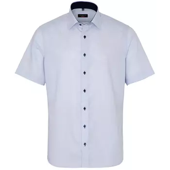 Eterna Modern fit short-sleeved struktur shirt, Blue/White