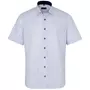 Eterna Modern fit short-sleeved struktur shirt, Blue/White