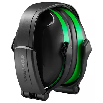 Hellberg Secure 1 foldbart høreværn, Sort/Grøn