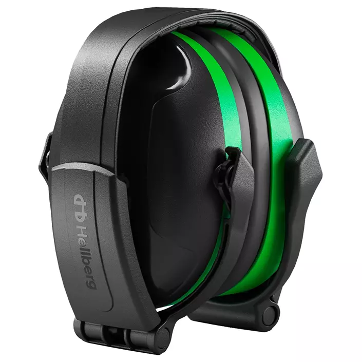 Hellberg Secure 1 foldable ear defenders, Black/Green, Black/Green, large image number 1