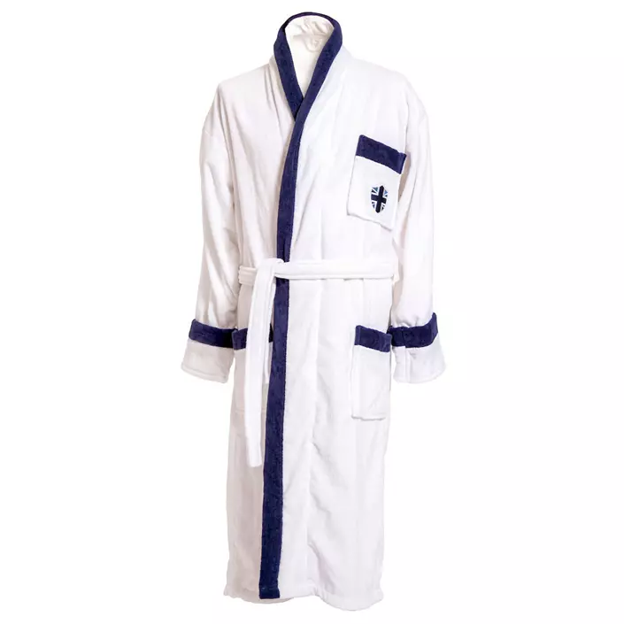 Lord Nelson Velour dressing gown, White, large image number 0