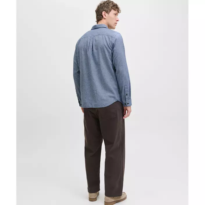 Jack & Jones JJECLASSIC Melange skjorte, Faded Denim, large image number 2