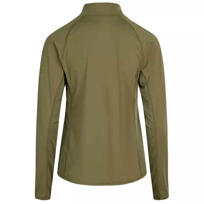 Zebdia dame sports jakke, Armygrønn, large image number 1