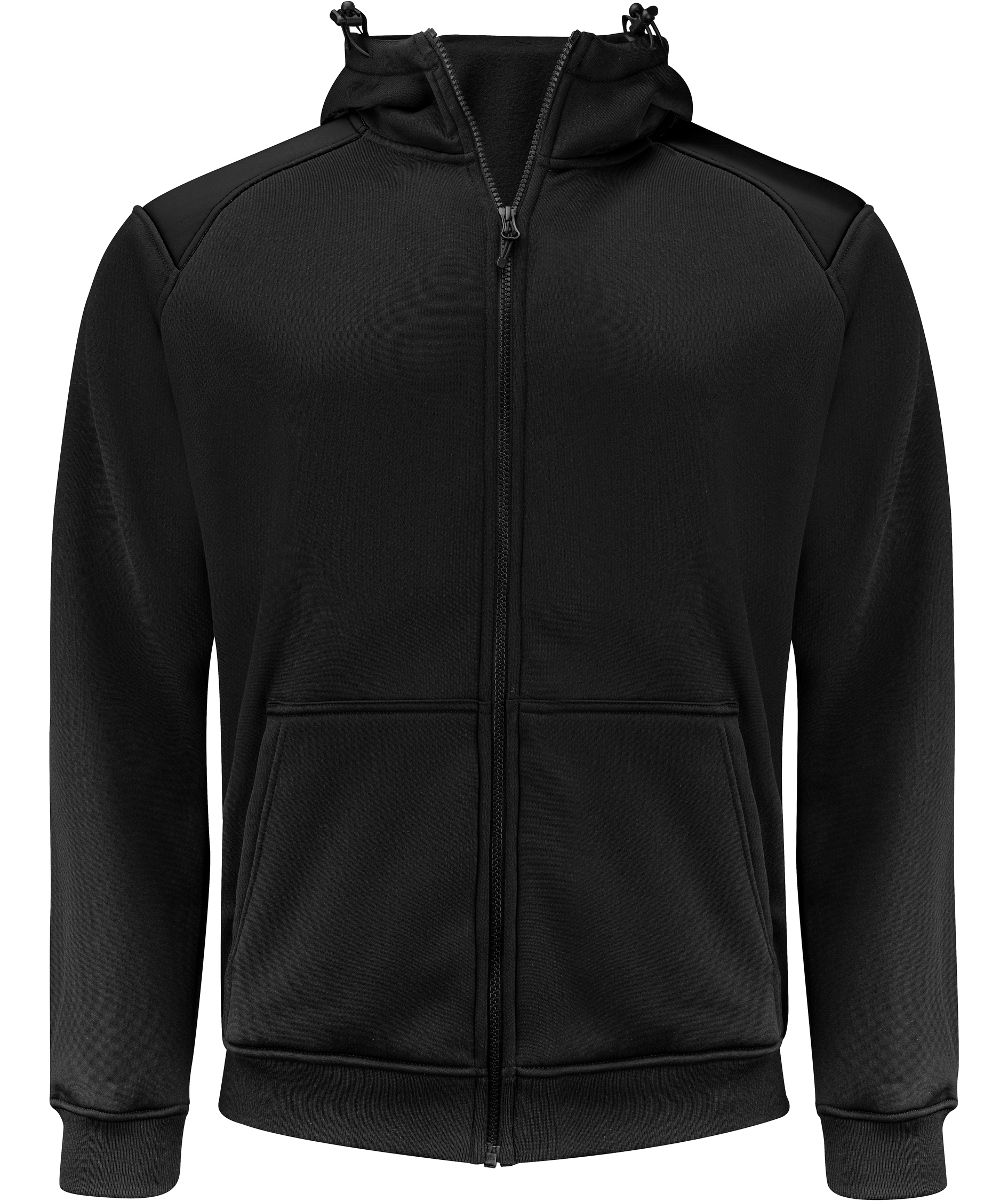 ProJob hoodie med dragkedja 2133, Black