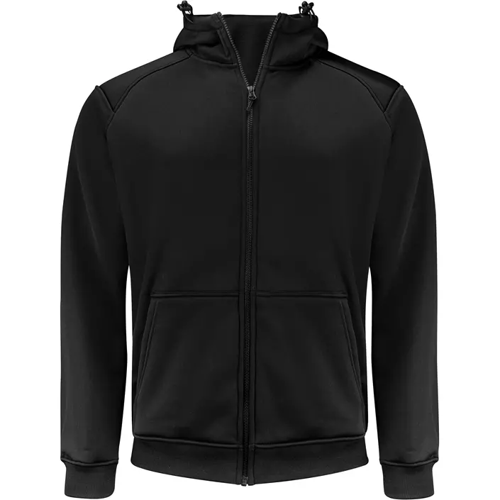 ProJob hoodie med dragkedja 2133, Black, large image number 0