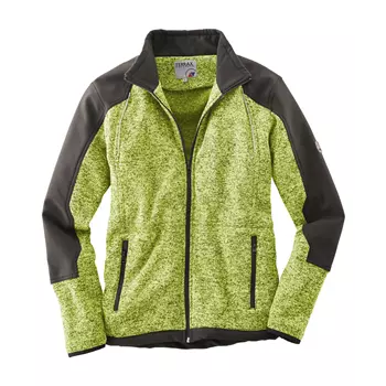 Terrax knitted fleece jacket, Lime green/black