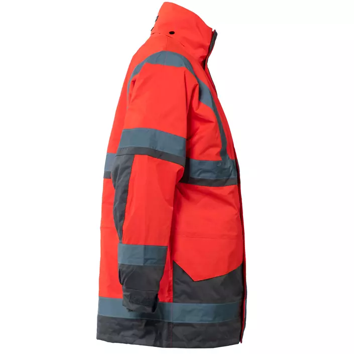 SIOEN Powell 4-in-1 winter jacket, Hi-vis red/grey, large image number 3
