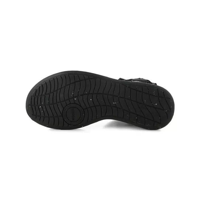 Woden Line women's sandals, Black, large image number 8