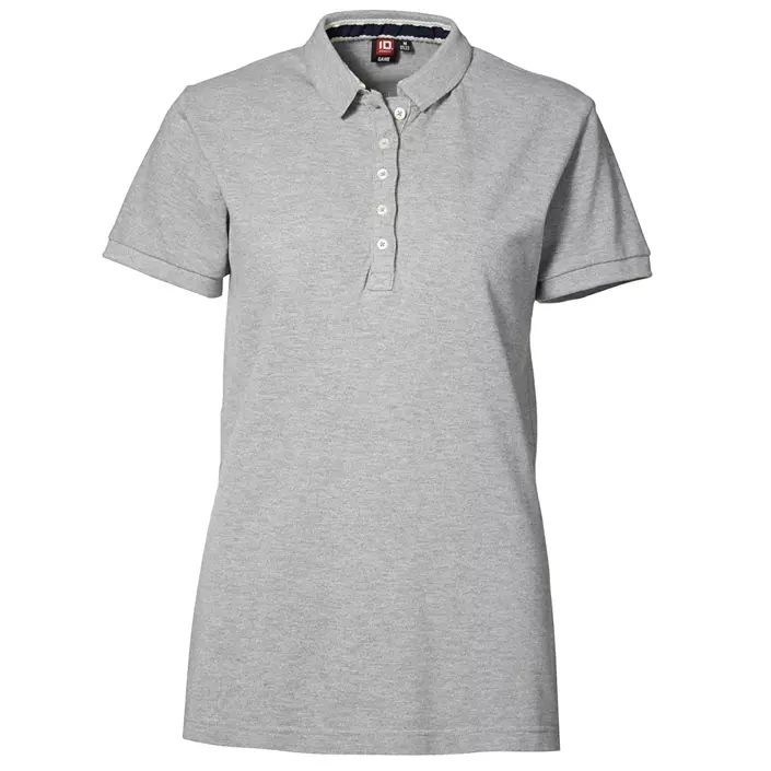 ID Casual Pique women's Polo shirt, Grey Melange, large image number 0