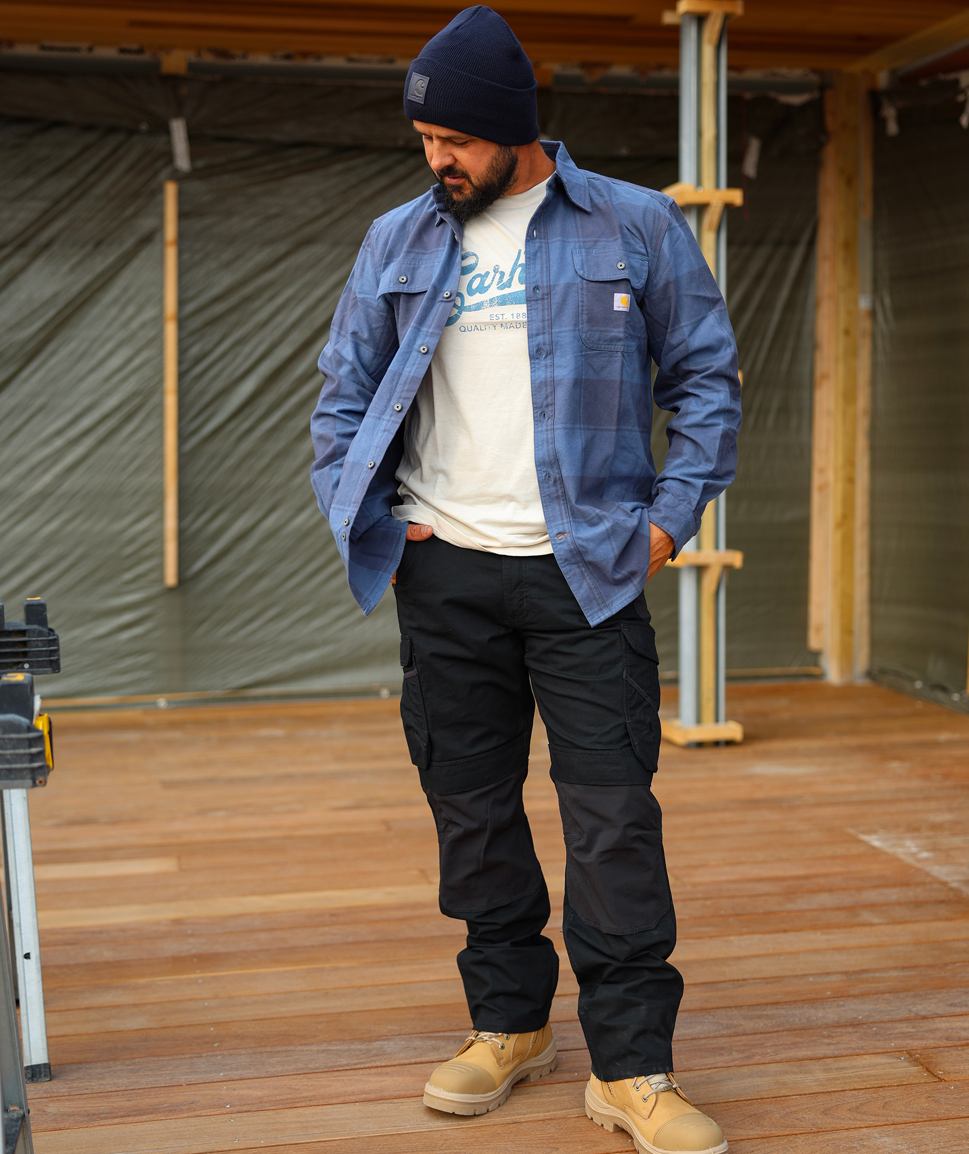Carhartt flanellskjorta, Navy