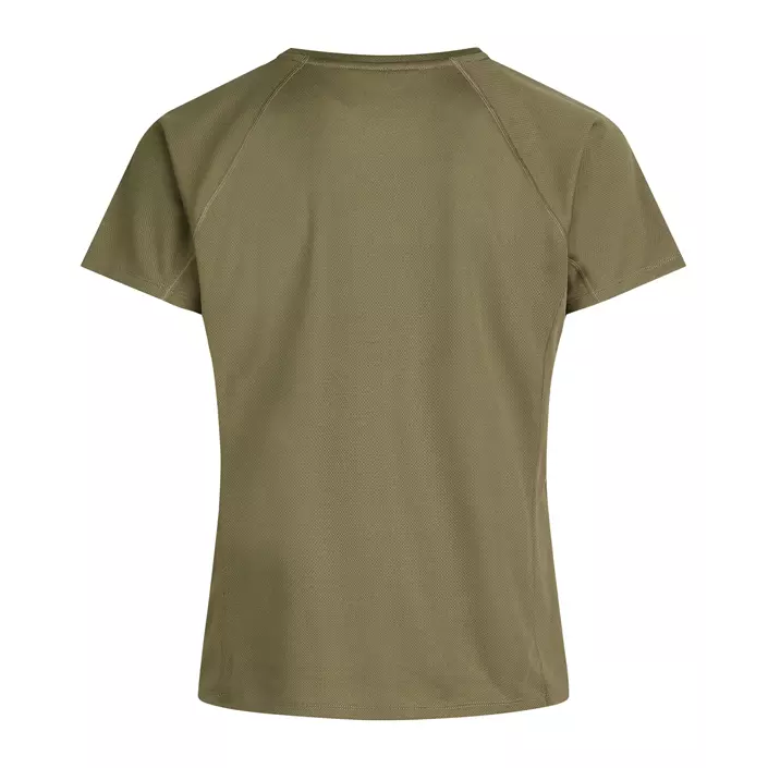 Zebdia dame sports T-shirt, Armygrønn, large image number 1