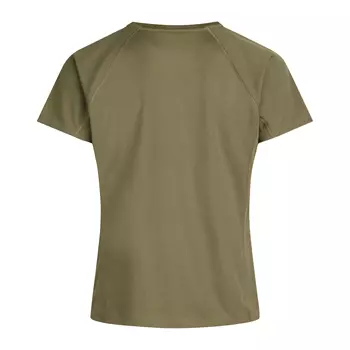 Zebdia sports T-shirt dam, Militärgrön