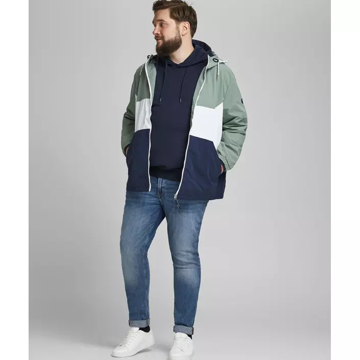 Jack & Jones JJEBASIC Plus Size hoodie, Navy Blazer, large image number 5