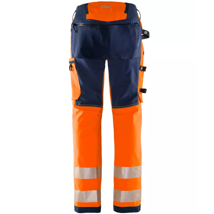 Fristads Green women's work trousers 2665 GSTP full stretch, Hi-Vis Orange/Navy, large image number 1