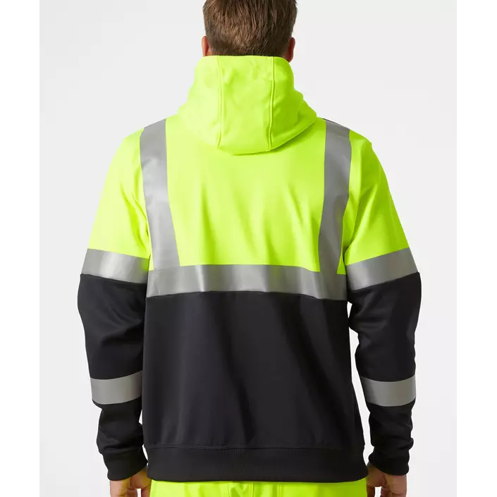 Helly Hansen Addvis hoodie with zipper, Hi-vis yellow/Ebony, large image number 3