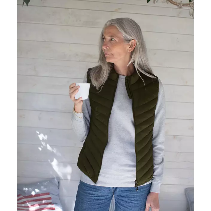 ID økologisk dame sweatshirt, Lys grå Melange, large image number 6