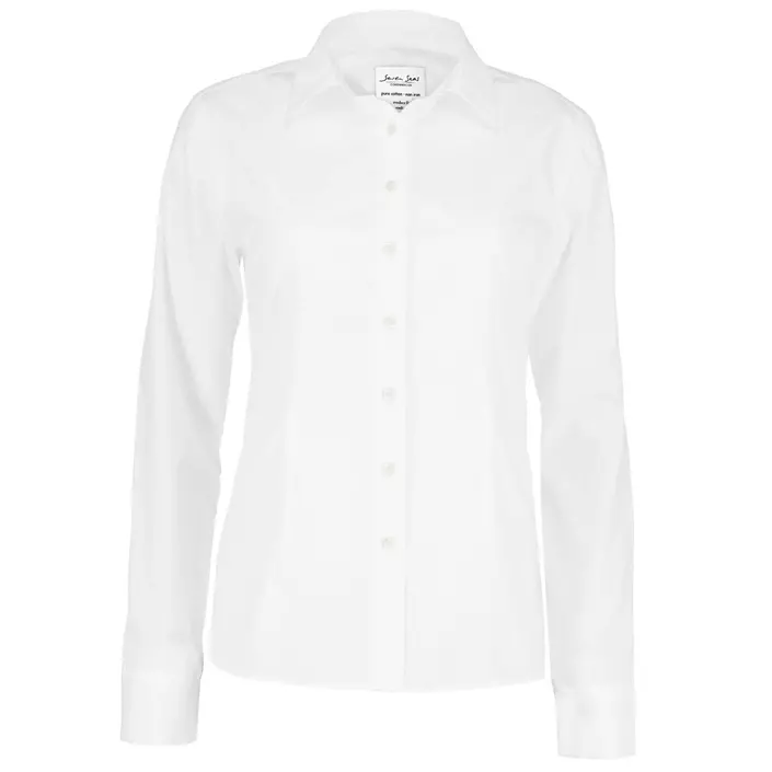 Seven Seas Poplin modern fit dameskjorte, Hvid, large image number 0
