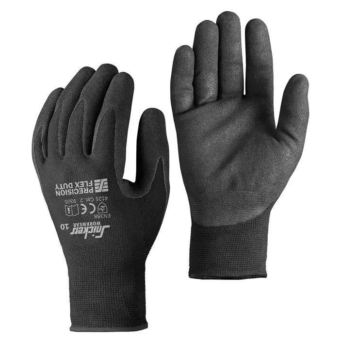 Snickers Precision Flex Duty work gloves, Black, large image number 0