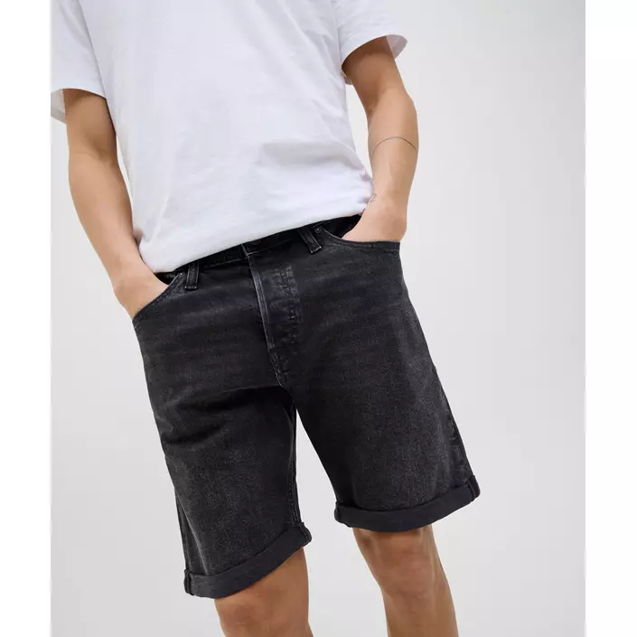Jack & Jones JJIRICK JJORIGINAL AM360 shorts, Black Denim, large image number 7